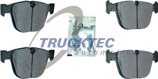 Trucktec Automotive 08.34.178 - Тормозные колодки, дисковые, комплект autospares.lv