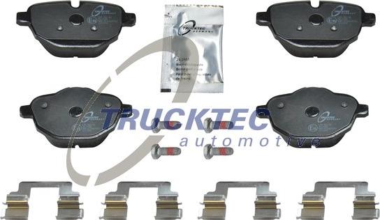 Trucktec Automotive 08.35.049 - Тормозные колодки, дисковые, комплект autospares.lv