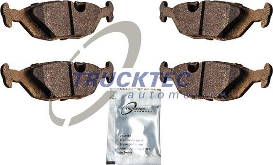 Trucktec Automotive 08.35.045 - Тормозные колодки, дисковые, комплект autospares.lv