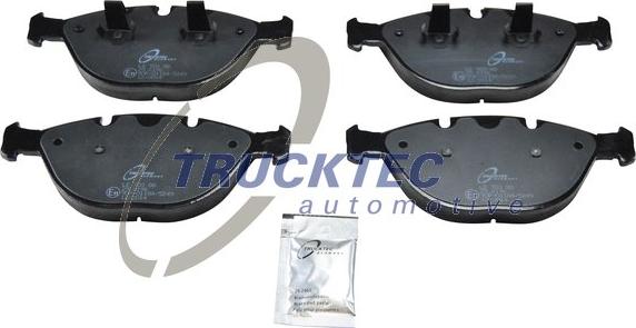 Trucktec Automotive 08.35.046 - Тормозные колодки, дисковые, комплект autospares.lv