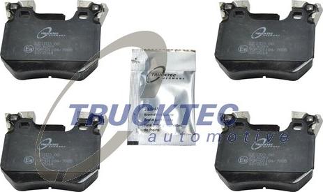 Trucktec Automotive 08.35.043 - Тормозные колодки, дисковые, комплект autospares.lv