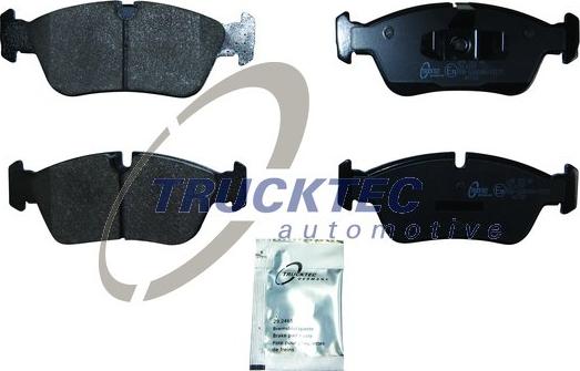 Trucktec Automotive 08.35.047 - Тормозные колодки, дисковые, комплект autospares.lv