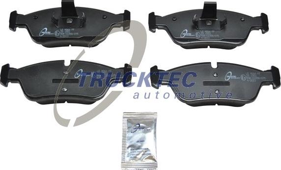 Trucktec Automotive 08.35.006 - Тормозные колодки, дисковые, комплект autospares.lv