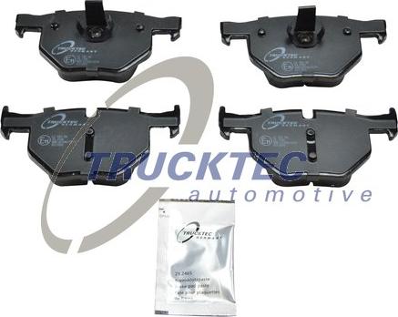 Trucktec Automotive 08.35.129 - Тормозные колодки, дисковые, комплект autospares.lv