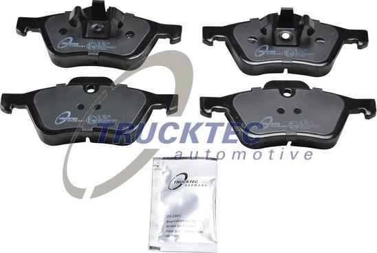 Trucktec Automotive 08.35.128 - Тормозные колодки, дисковые, комплект autospares.lv