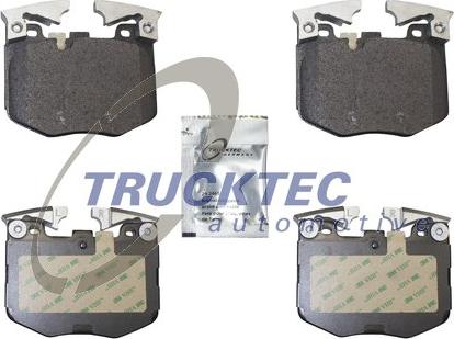 Trucktec Automotive 08.35.244 - Тормозные колодки, дисковые, комплект autospares.lv