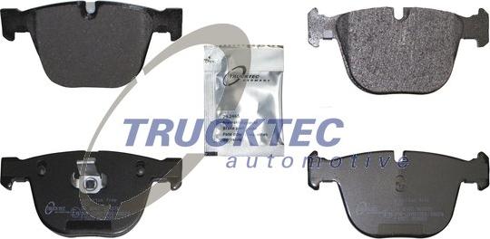 Trucktec Automotive 08.35.202 - Тормозные колодки, дисковые, комплект autospares.lv