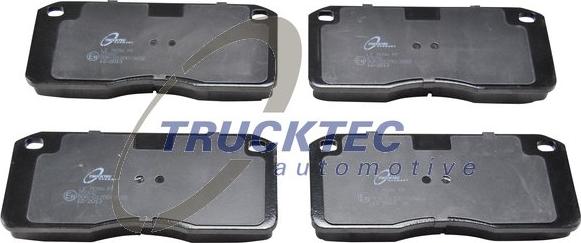 Trucktec Automotive 03.35.090 - Тормозные колодки, дисковые, комплект autospares.lv