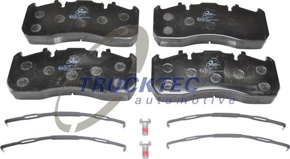 Trucktec Automotive 03.35.040 - Тормозные колодки, дисковые, комплект autospares.lv