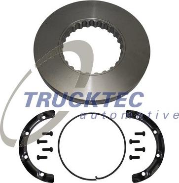 Trucktec Automotive 03.35.045 - Тормозной диск autospares.lv