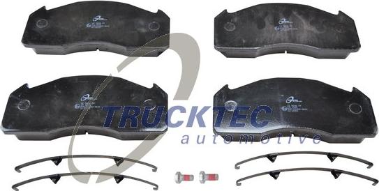Trucktec Automotive 03.35.033 - Тормозные колодки, дисковые, комплект autospares.lv