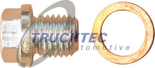 Trucktec Automotive 02.43.117 - Резьбовая пробка, масляный поддон autospares.lv