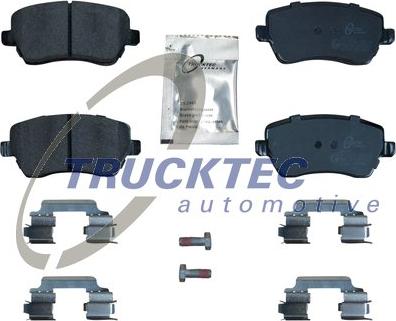 Trucktec Automotive 02.35.449 - Тормозные колодки, дисковые, комплект autospares.lv