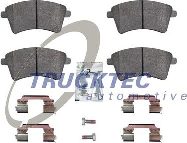 Trucktec Automotive 02.35.445 - Тормозные колодки, дисковые, комплект autospares.lv