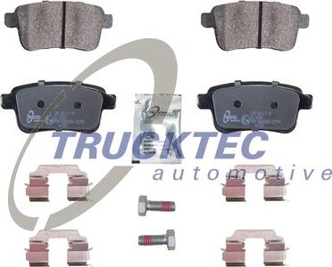 Trucktec Automotive 02.35.448 - Тормозные колодки, дисковые, комплект autospares.lv