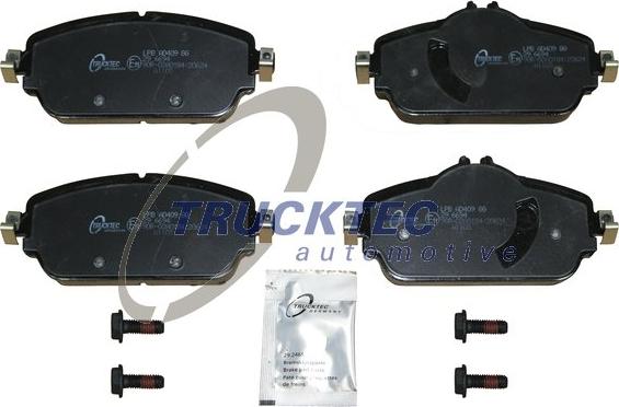 Trucktec Automotive 02.35.466 - Тормозные колодки, дисковые, комплект autospares.lv