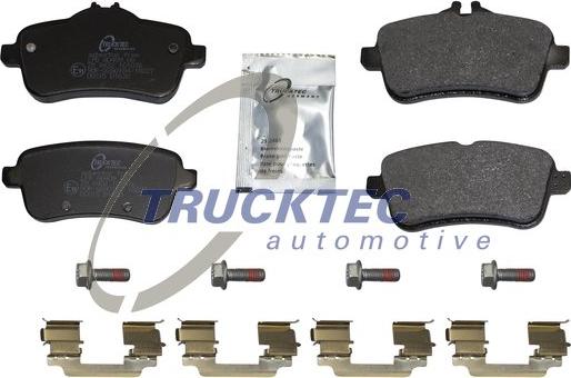 Trucktec Automotive 02.35.509 - Тормозные колодки, дисковые, комплект autospares.lv