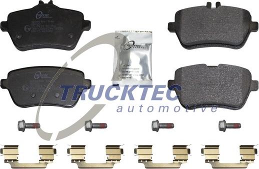 Trucktec Automotive 02.35.510 - Тормозные колодки, дисковые, комплект autospares.lv