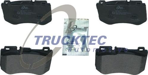 Trucktec Automotive 02.35.520 - Тормозные колодки, дисковые, комплект autospares.lv