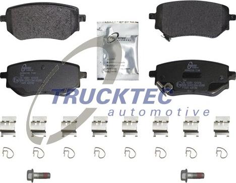 Trucktec Automotive 02.35.633 - Тормозные колодки, дисковые, комплект autospares.lv