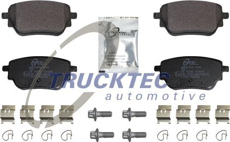 Trucktec Automotive 02.35.626 - Тормозные колодки, дисковые, комплект autospares.lv