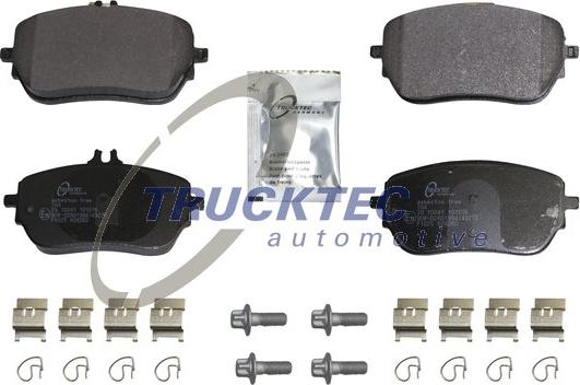 Trucktec Automotive 02.35.627 - Тормозные колодки, дисковые, комплект autospares.lv