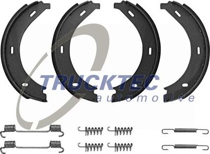 Trucktec Automotive 02.35.046 - Комплект тормозов, ручник, парковка autospares.lv