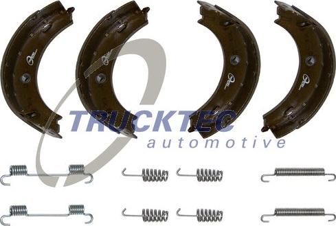 Trucktec Automotive 02.35.052 - Комплект тормозов, ручник, парковка autospares.lv