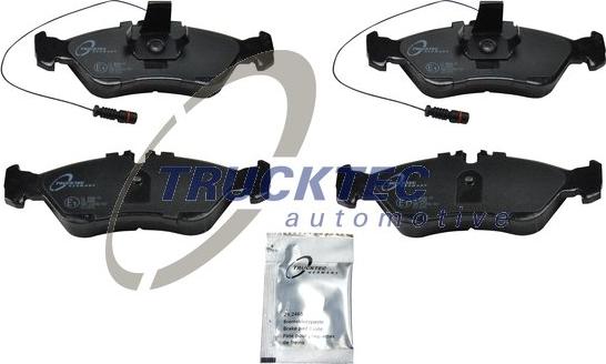 Trucktec Automotive 02.35.085 - Тормозные колодки, дисковые, комплект autospares.lv