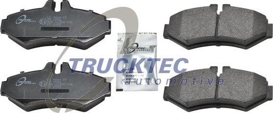 Trucktec Automotive 02.35.086 - Тормозные колодки, дисковые, комплект autospares.lv