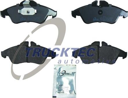 Trucktec Automotive 02.35.082 - Тормозные колодки, дисковые, комплект autospares.lv