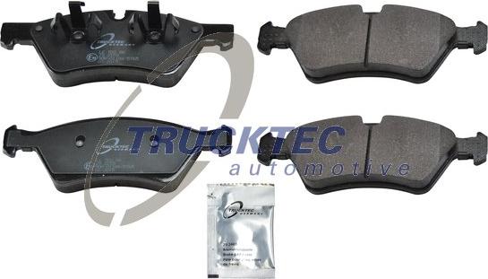 Trucktec Automotive 02.35.198 - Тормозные колодки, дисковые, комплект autospares.lv