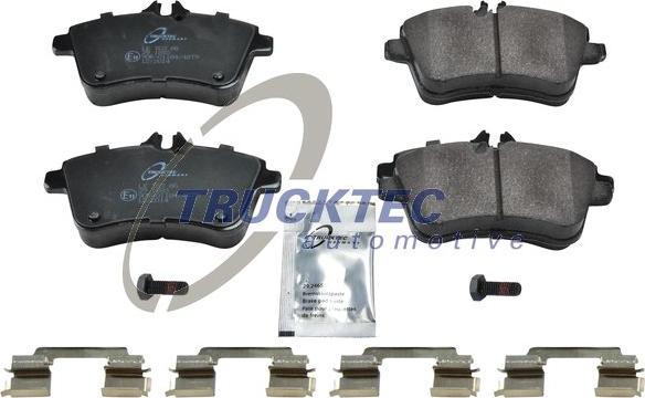 Trucktec Automotive 02.35.149 - Тормозные колодки, дисковые, комплект autospares.lv