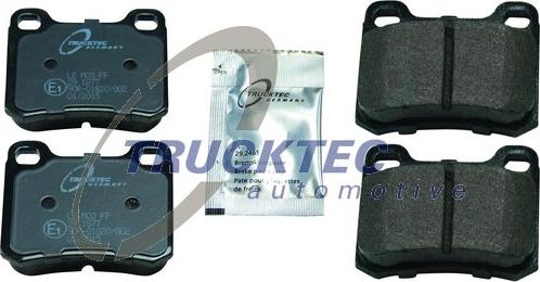 Trucktec Automotive 02.35.143 - Тормозные колодки, дисковые, комплект autospares.lv