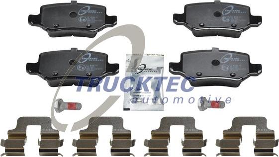 Trucktec Automotive 02.35.147 - Тормозные колодки, дисковые, комплект autospares.lv