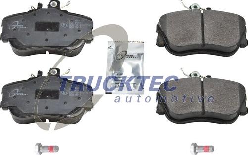 Trucktec Automotive 02.35.104 - Тормозные колодки, дисковые, комплект autospares.lv