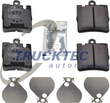 Trucktec Automotive 02.35.106 - Тормозные колодки, дисковые, комплект autospares.lv