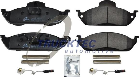 Trucktec Automotive 02.35.111 - Тормозные колодки, дисковые, комплект autospares.lv