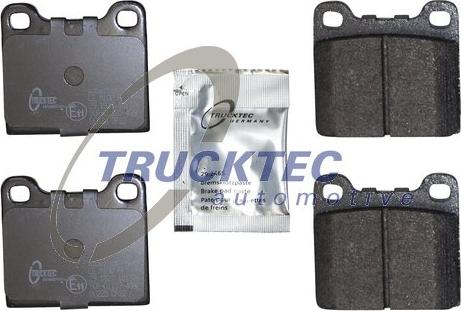 Trucktec Automotive 02.35.131 - Тормозные колодки, дисковые, комплект autospares.lv