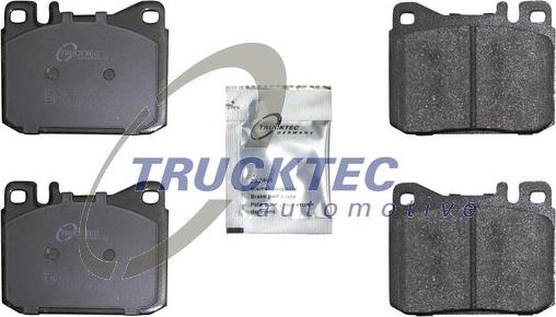 Trucktec Automotive 02.35.132 - Тормозные колодки, дисковые, комплект autospares.lv