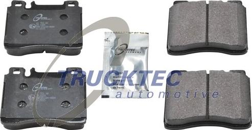 Trucktec Automotive 02.35.129 - Тормозные колодки, дисковые, комплект autospares.lv