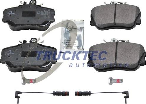 Trucktec Automotive 02.35.128 - Тормозные колодки, дисковые, комплект autospares.lv