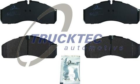 Trucktec Automotive 02.35.242 - Тормозные колодки, дисковые, комплект autospares.lv