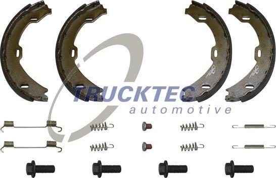 Trucktec Automotive 02.35.204 - Комплект тормозов, ручник, парковка autospares.lv