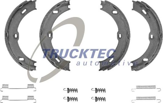 Trucktec Automotive 02.35.205 - Комплект тормозов, ручник, парковка autospares.lv