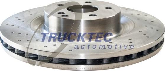 Trucktec Automotive 02.35.208 - Тормозной диск autospares.lv