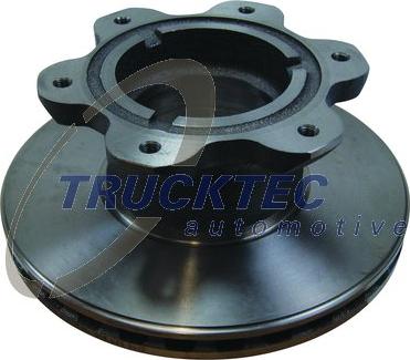 Trucktec Automotive 02.35.207 - Тормозной диск autospares.lv
