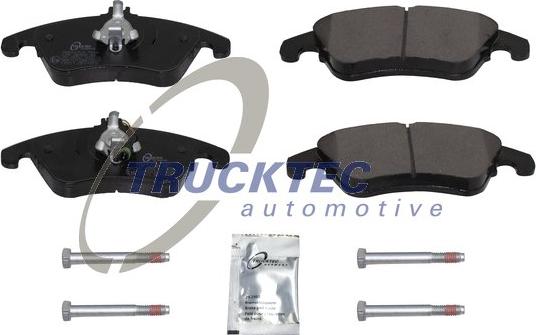 Trucktec Automotive 02.35.233 - Тормозные колодки, дисковые, комплект autospares.lv