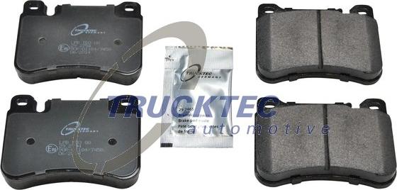 Trucktec Automotive 02.35.220 - Тормозные колодки, дисковые, комплект autospares.lv