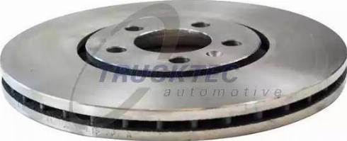 Trucktec Automotive 07.35.040 - Тормозной диск autospares.lv